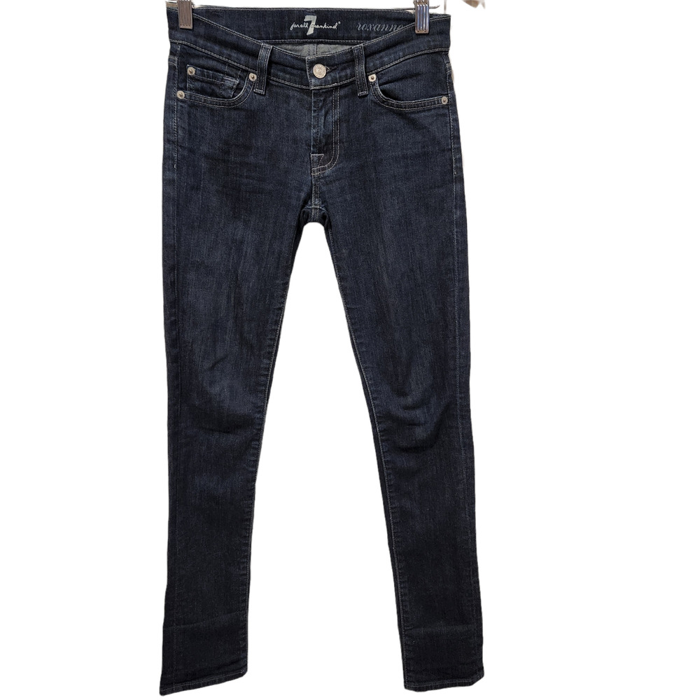 7 For All Mankind Womens Roxanne Straight Leg Jeans Size 24 Preppy Capsule